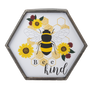 Honeycomb & Bee Hexagon Wall Decor